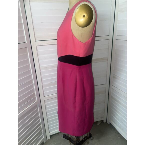 Antonio Melani Women's Pink Knee Sheath Dress Work Career Lined Sleeveless Sz 14 - Picture 7 of 9